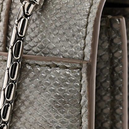 Bulgari Metallic Karung Serpenti Forever Top Handle Silver 13 of 13