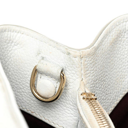 Chanel Grained Calfskin Small Neo Executive Shopper Tote White 13 of 21