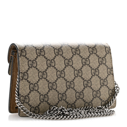 Gucci GG Supreme Monogram Super Mini Dionysus Shoulder Bag Taupe 3 of 13