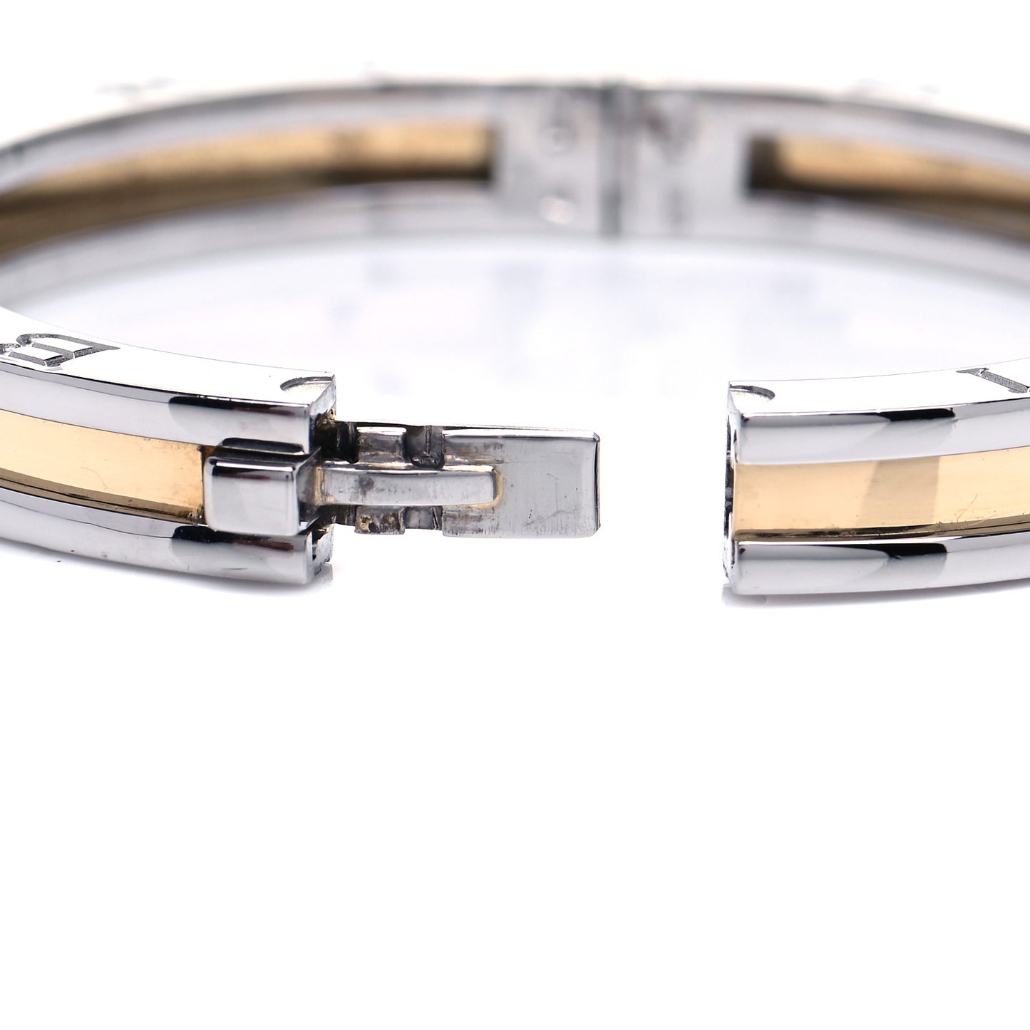 18K Yellow Gold Stainless Steel B.Zero1 Bangle Bracelet
