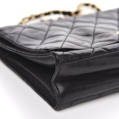 Chanel Lambskin Quilted Small Single Flap Black 10 of 13