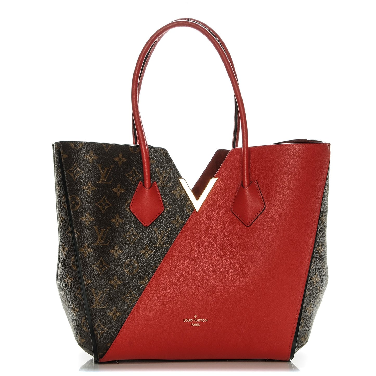 Calfskin Monogram Kimono Tote Cherry