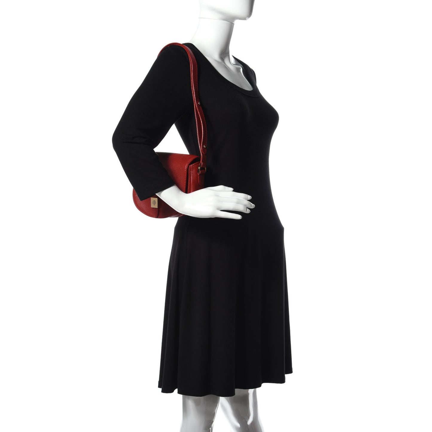 Soft Small Grain Small Tessie Satchel Scarlet