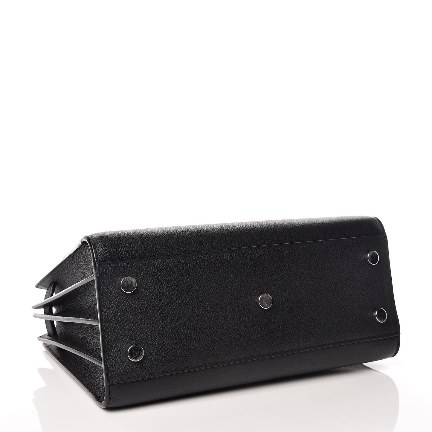 Grained Calfskin Baby Sac De Jour Black