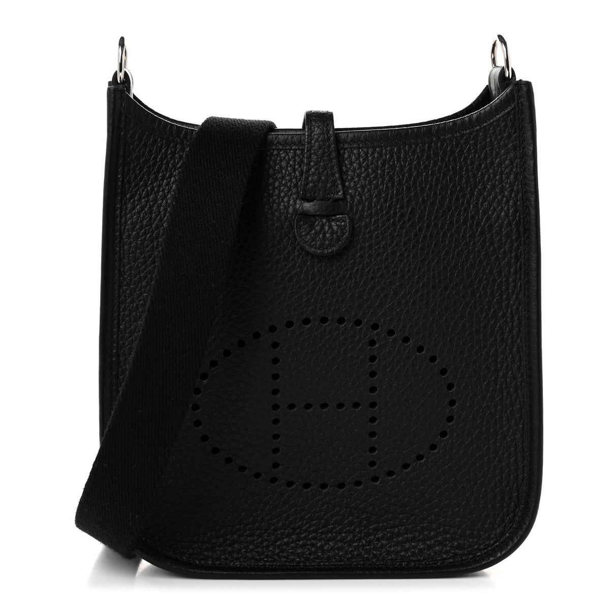 Hermes Taurillon Clemence Evelyne TPM Black 1 of 11