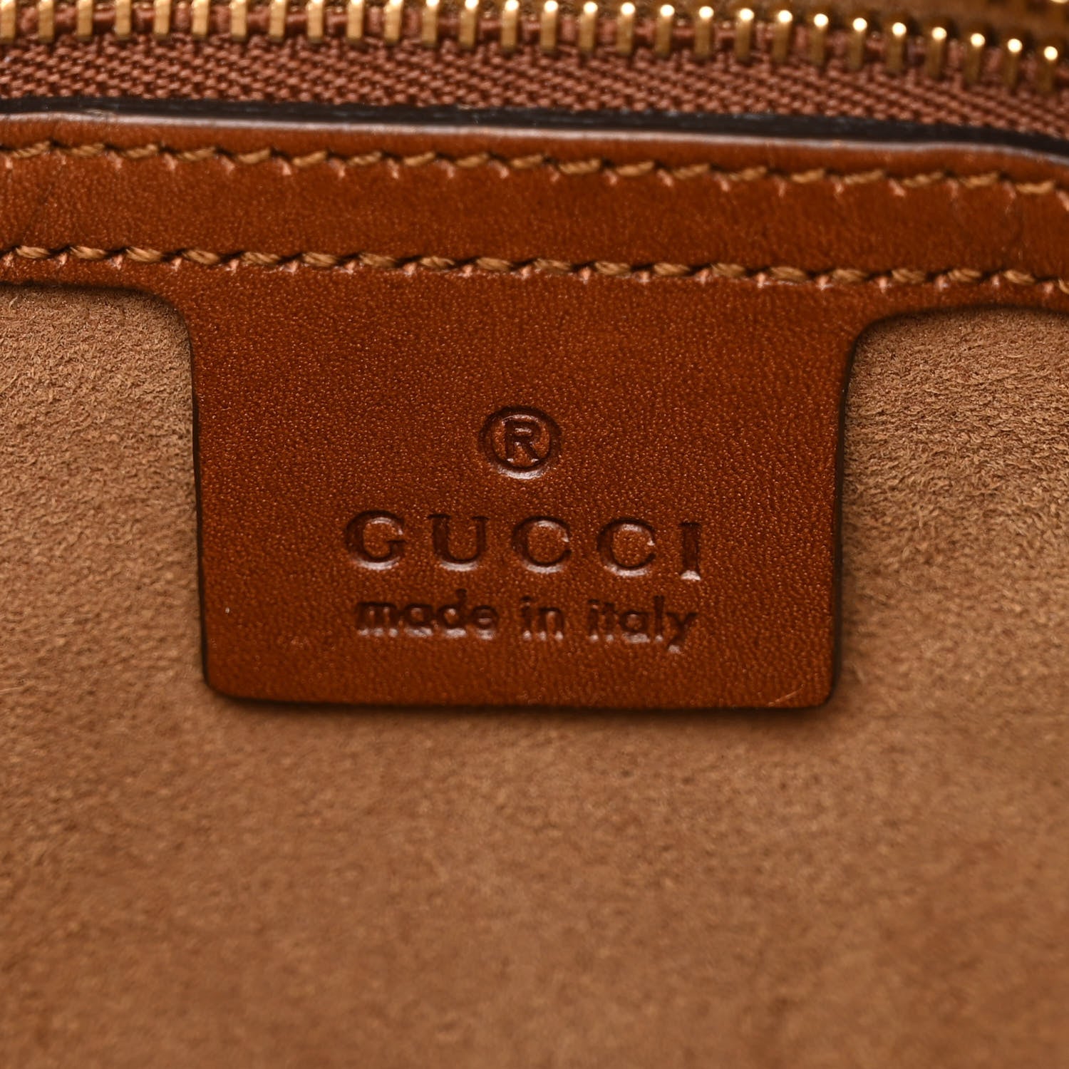 Gucci GG Supreme Monogram Linea A Foldover Tote Brown 6 of 11