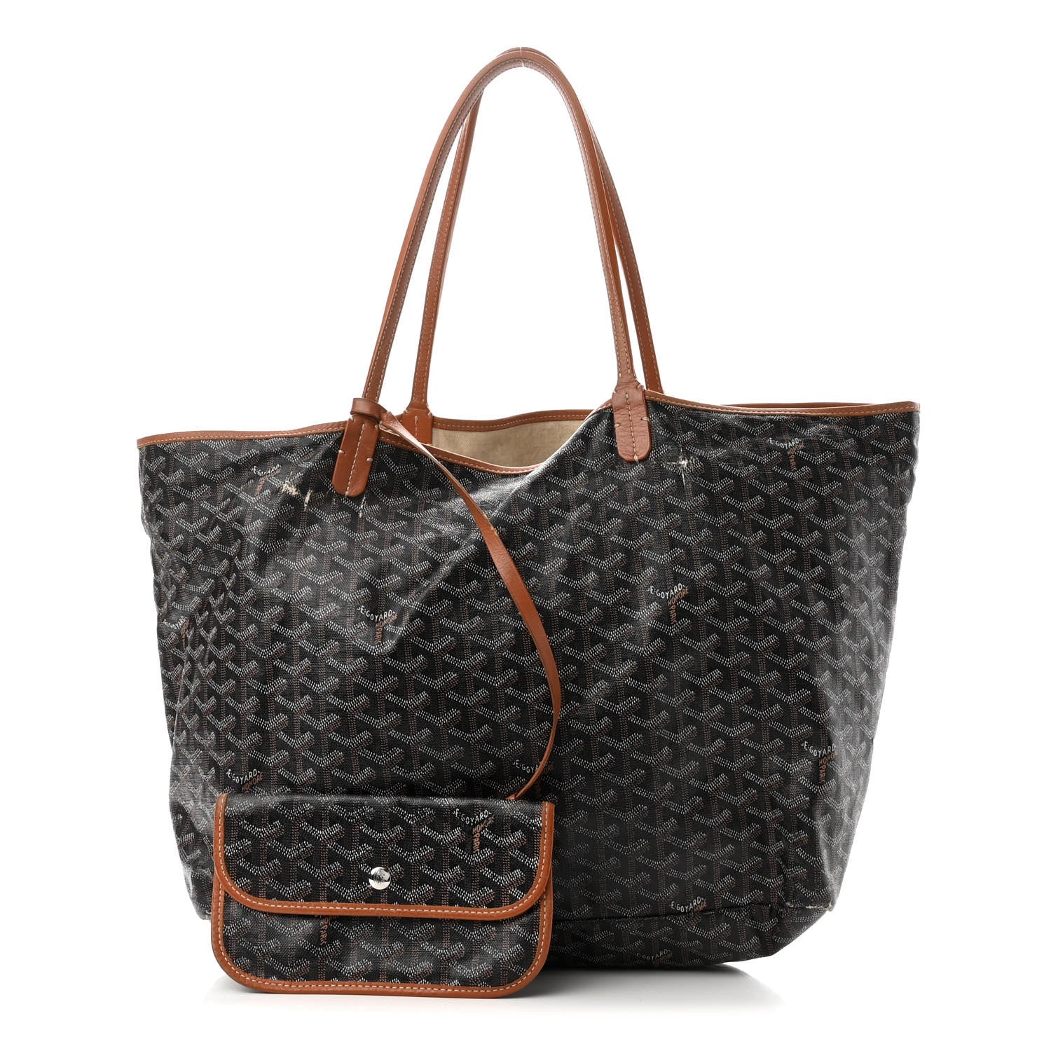 Goyard Goyardine Saint Louis GM Black Gold 1 of 14