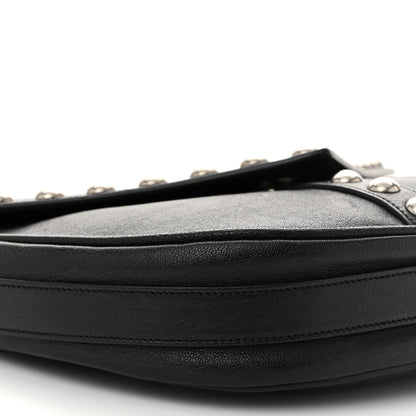 Saint Laurent Calfskin Y Studs Crossbody Bag Black 9 of 11