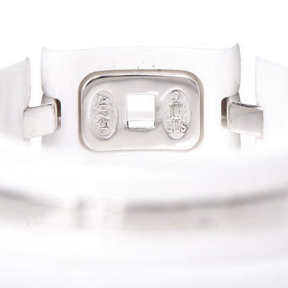 Chanel 18K White Gold White Ceramic Diamond Ultra Ring 53 6.25 4 of 6