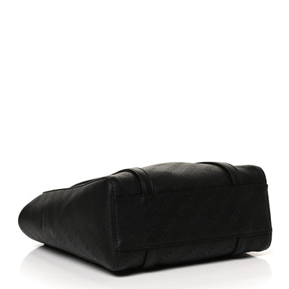 Balenciaga Smooth Calfskin Logo Perforated XXS Everyday Tote Black 3 of 8