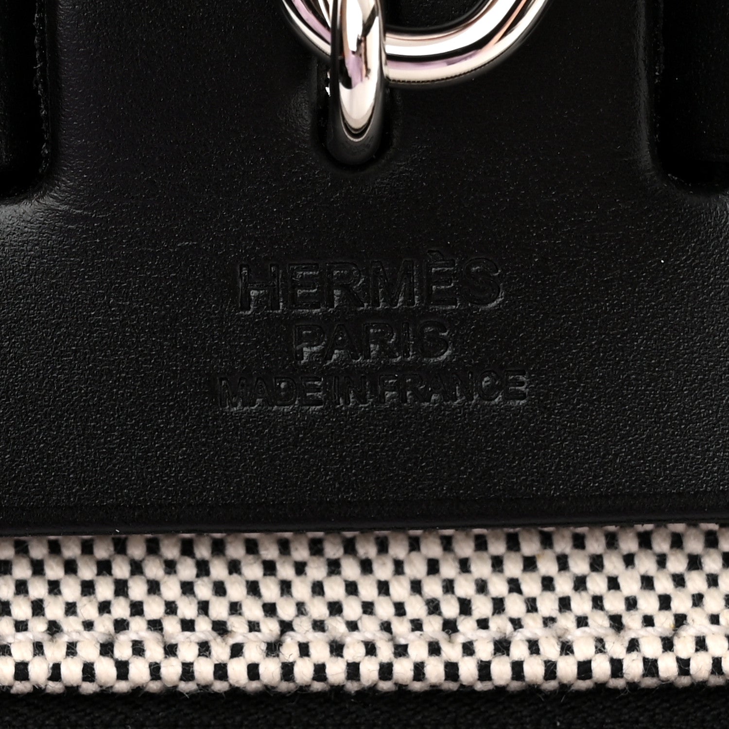 Hermes Toile H Berline Vache Hunter Herbag Zip PM 31 Black Ecru 7 of 12
