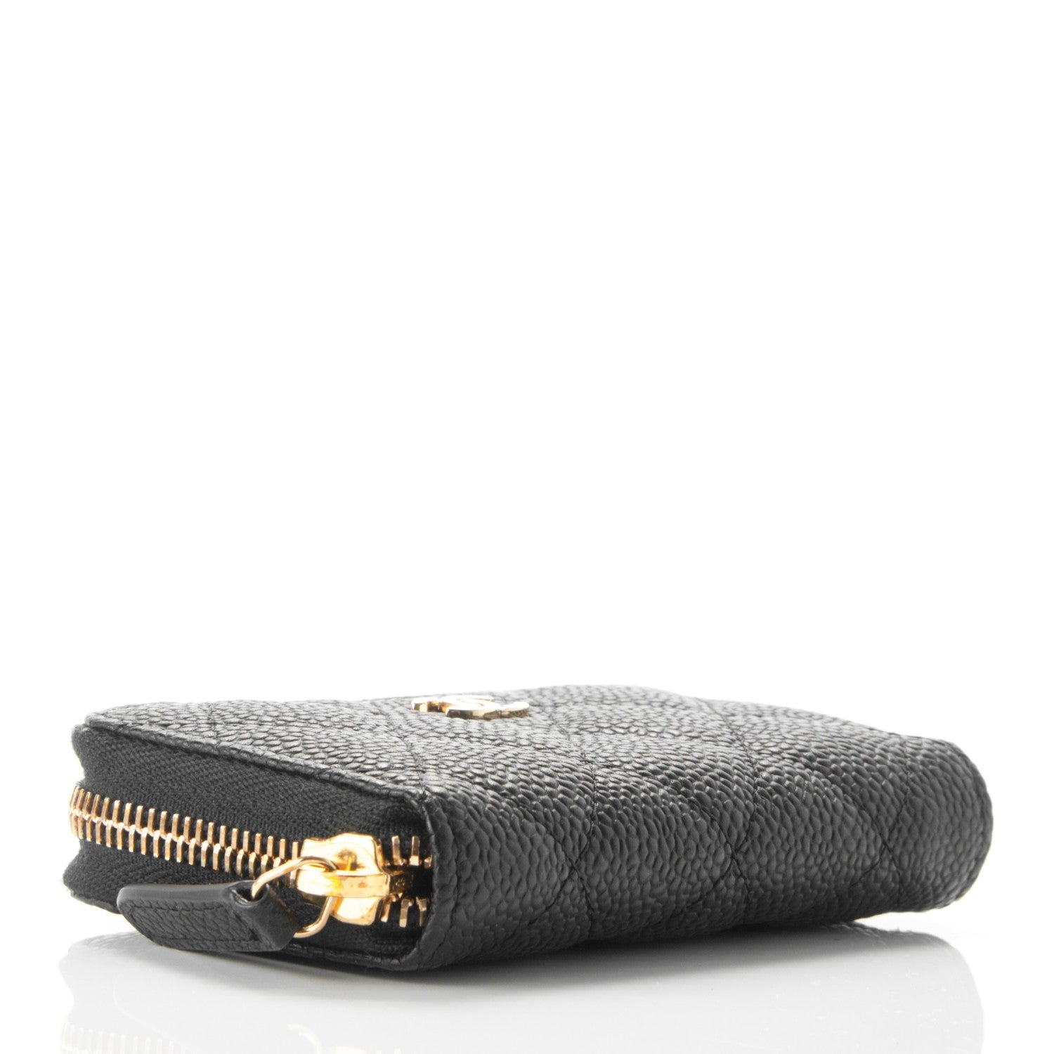 Chanel Caviar Quilted Zip Coin Purse Black 4 of 7
