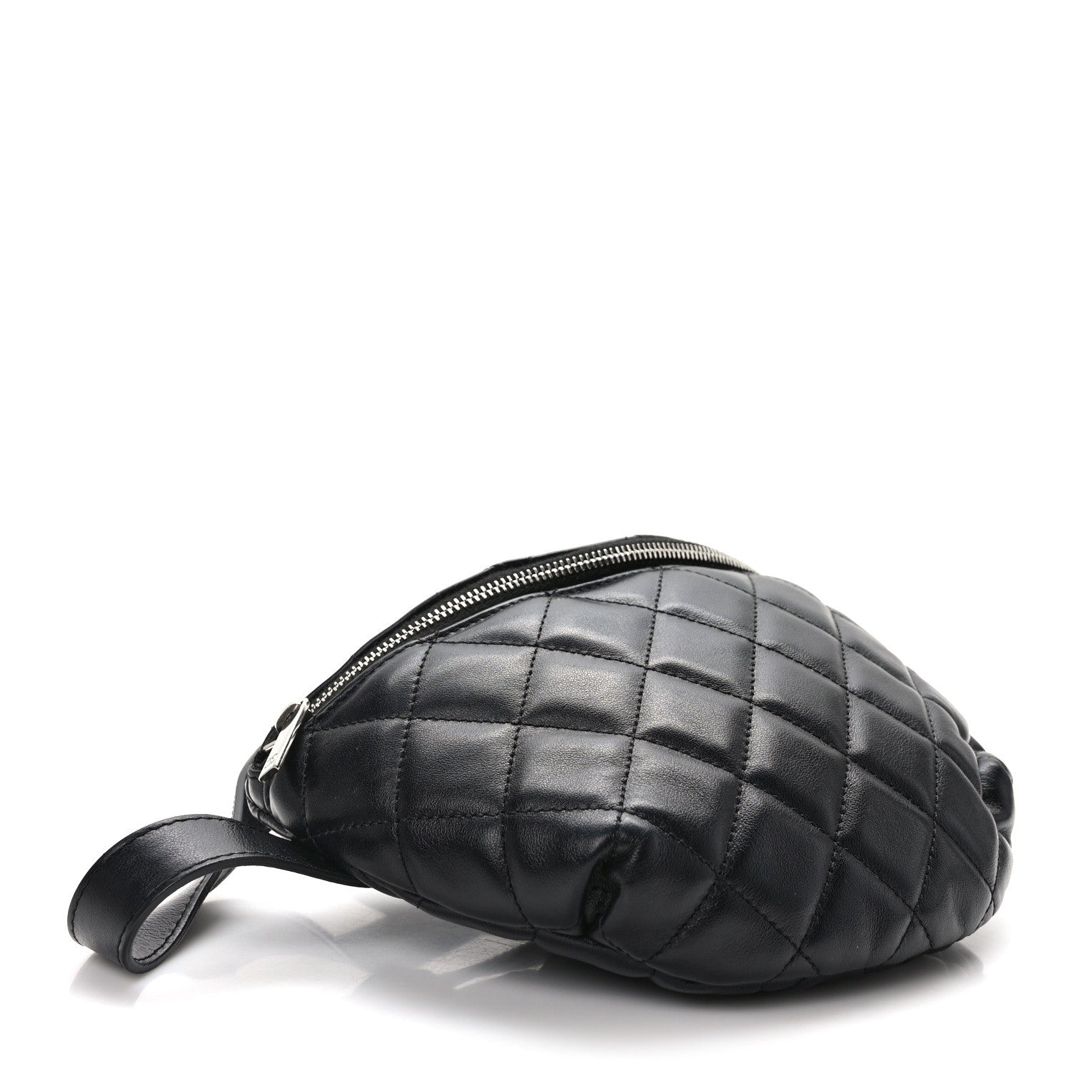 Chanel Calfskin Quilted Waist Belt Bag Black 4 of 10