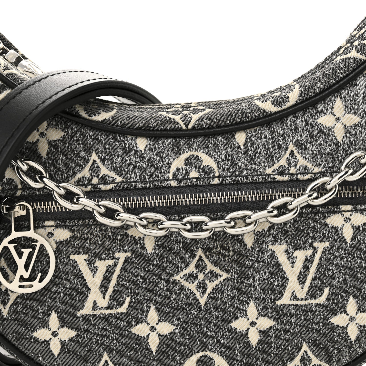 Louis Vuitton Monogram Jacquard Denim Loop Black 7 of 10