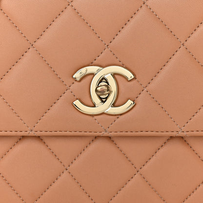 Chanel Lambskin Quilted Medium Trendy CC Flap Beige 8 of 17