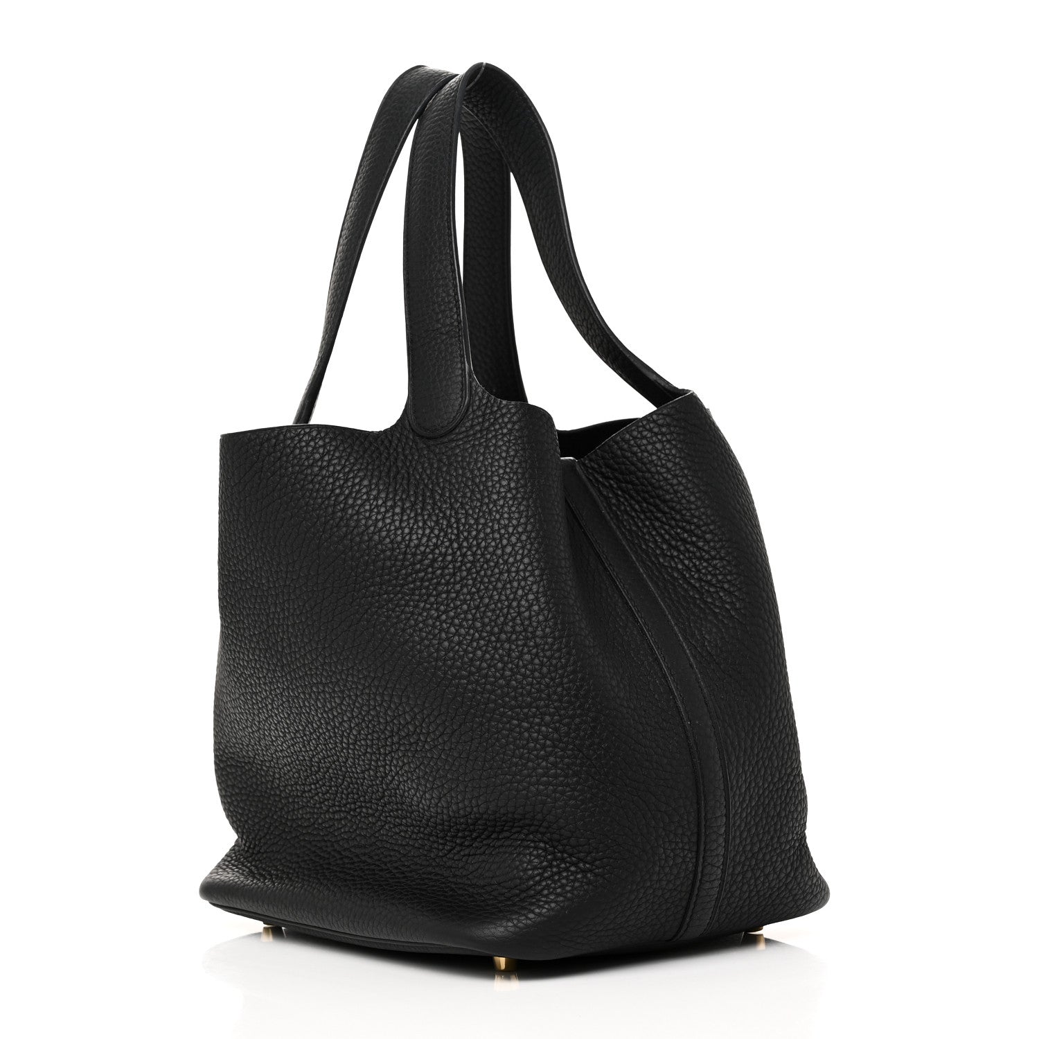 Hermes Taurillon Clemence Picotin Lock 22 MM Black 3 of 10
