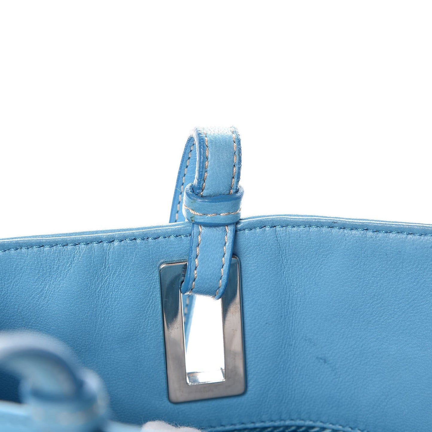 Soft Calf Tote Turchese