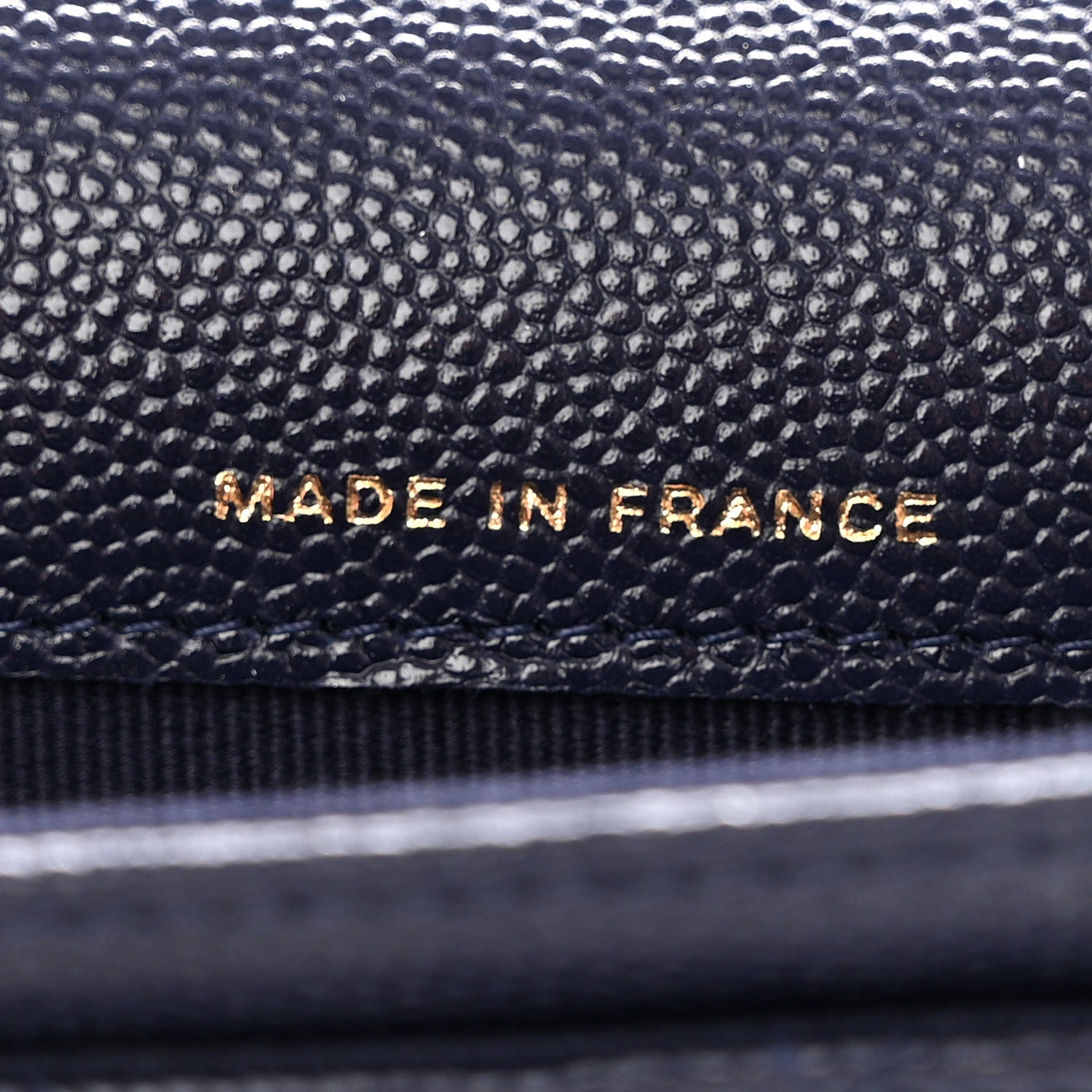 Chanel Caviar Quilted Flap Card Holder Wallet Navy Blue 7 of 9
