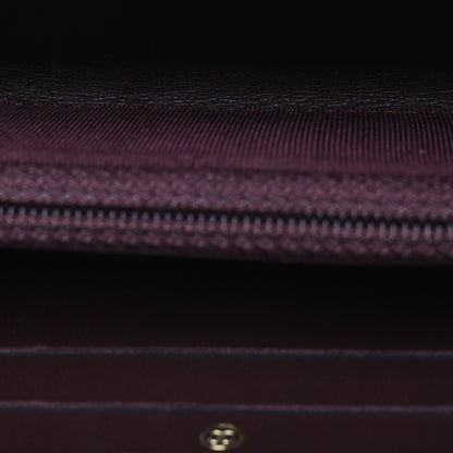 Chanel Lambskin Quilted Medium Zip Around Wallet Black 5 of 9