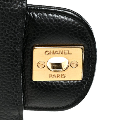 Chanel Caviar Quilted Medium Double Flap Black 6 of 10