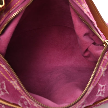 Louis Vuitton Denim Baggy PM Fuchsia 4 of 5