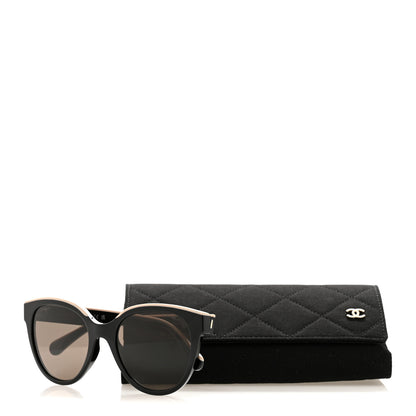 Chanel Acetate CC Butterfly Sunglasses 5414 Black Beige 8 of 8
