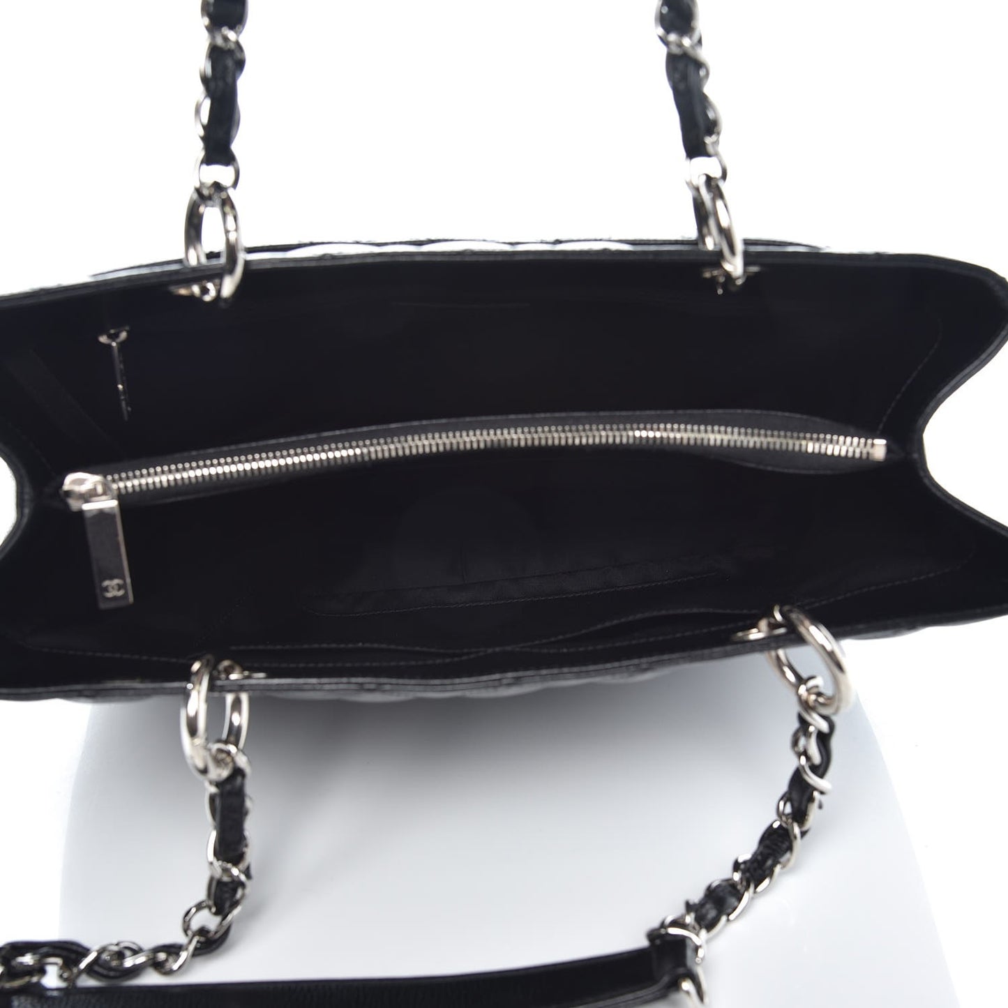Caviar Quilted Grand Shopping Tote GST Black