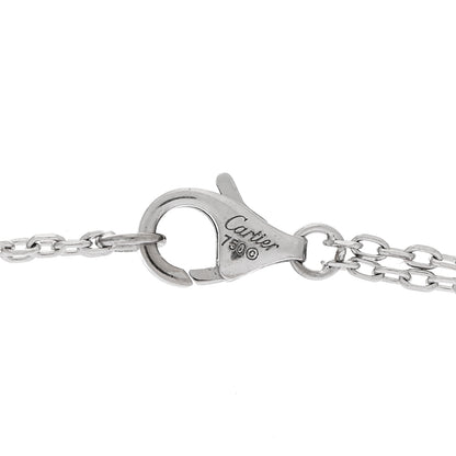 Cartier 18K White Gold 2 Diamond LOVE Necklace 5 of 6
