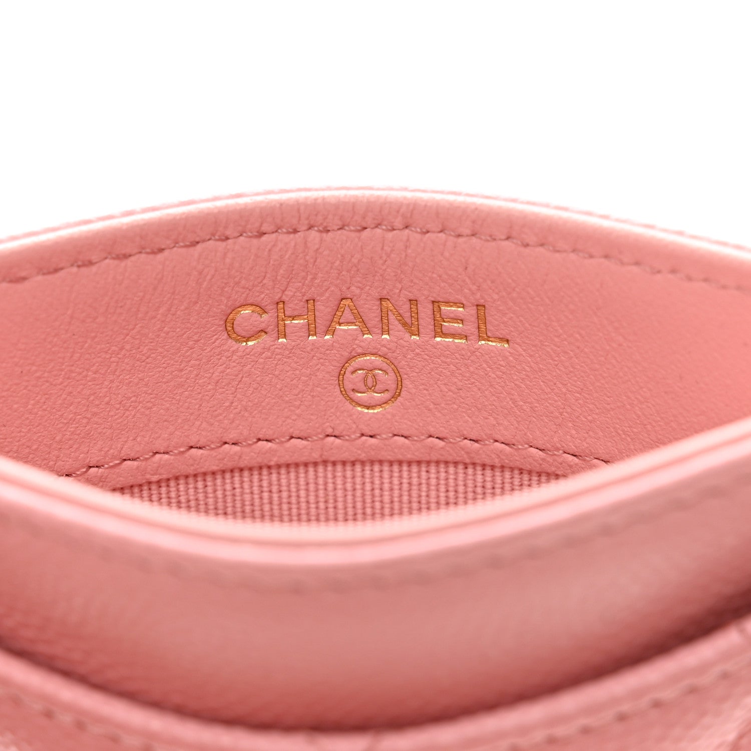 Chanel Caviar Quilted Card Holder Light Pink 6 of 9