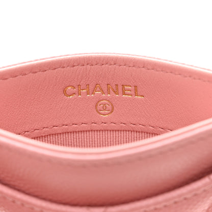 Chanel Caviar Quilted Card Holder Light Pink 6 of 9