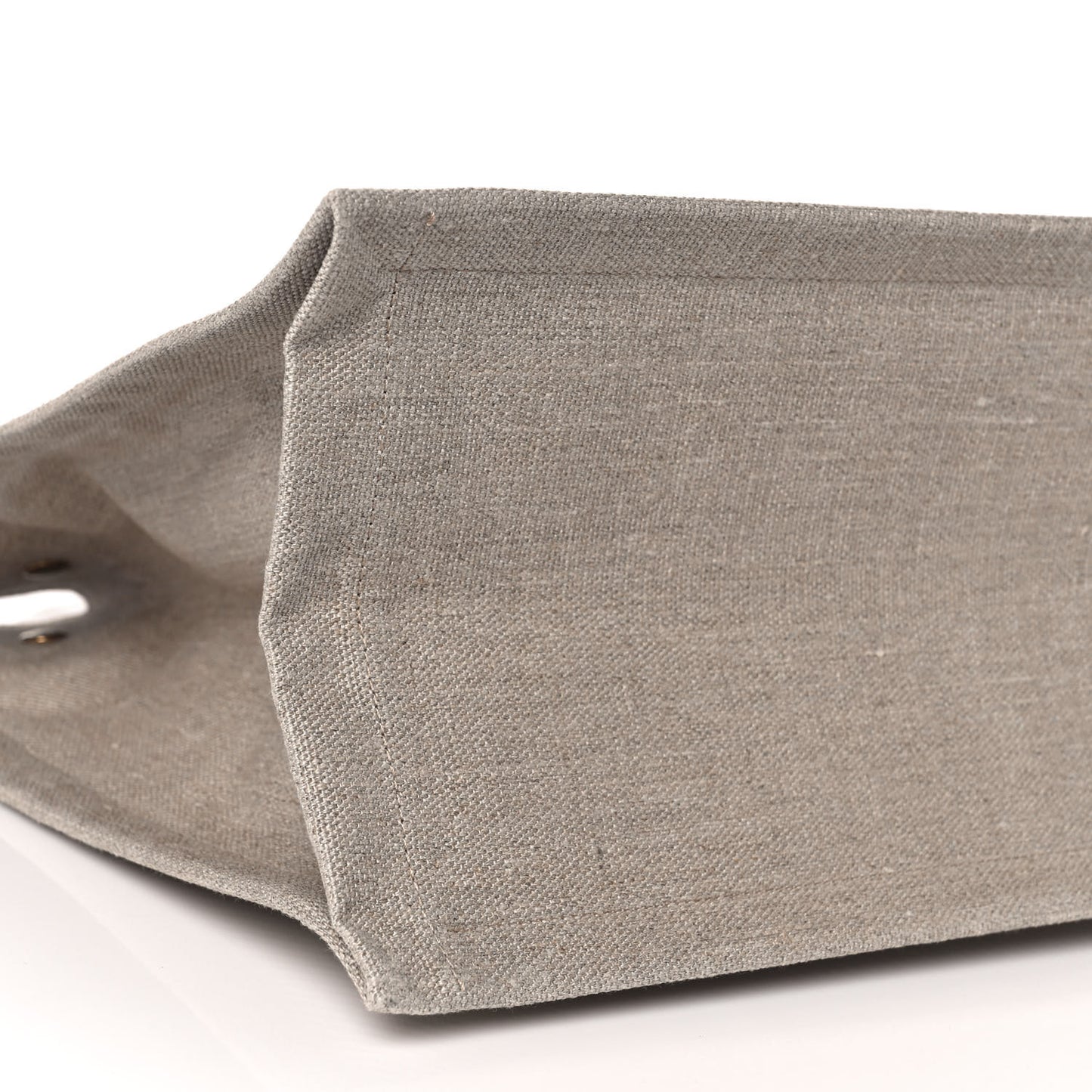 Linen Calfskin Small Rive Gauche Tote Beige Sea Salt