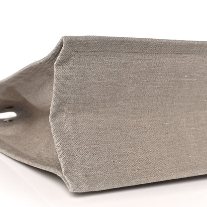 Saint Laurent Linen Calfskin Small Rive Gauche Tote Beige Sea Salt 7 of 9