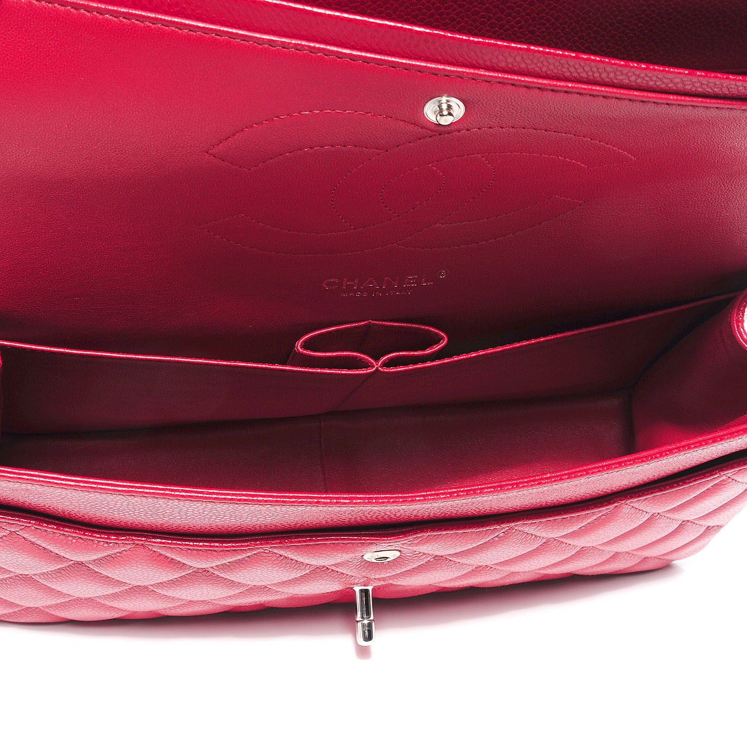Chanel Caviar Jumbo Double Flap Red 9 of 9