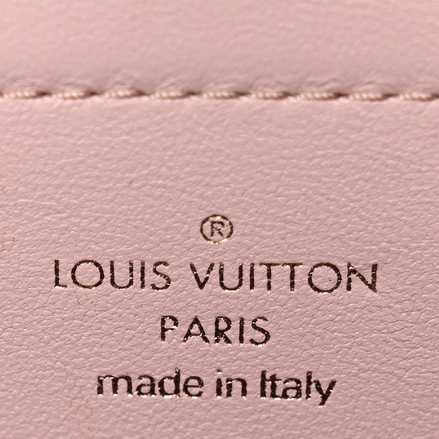 Lambskin Embossed Monogram Pochette Coussin Rose