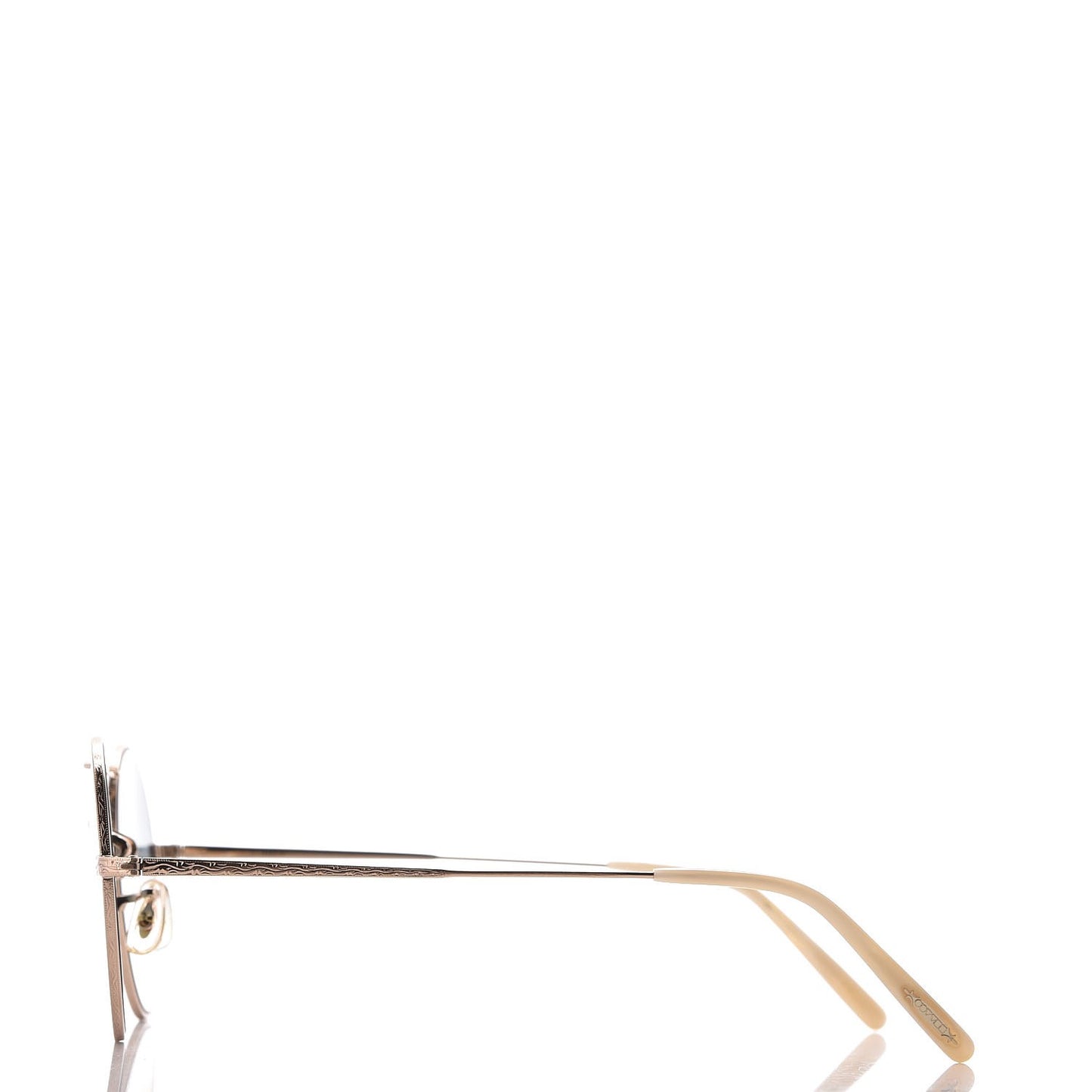 Nickol Gradient Round Sunglasses Bone Sunrise