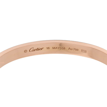 Cartier 18k Pink Gold Love Bracelet 16 6 of 9