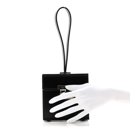 Moynat Calfskin Mini Vanity Case Clutch Black 2 of 10