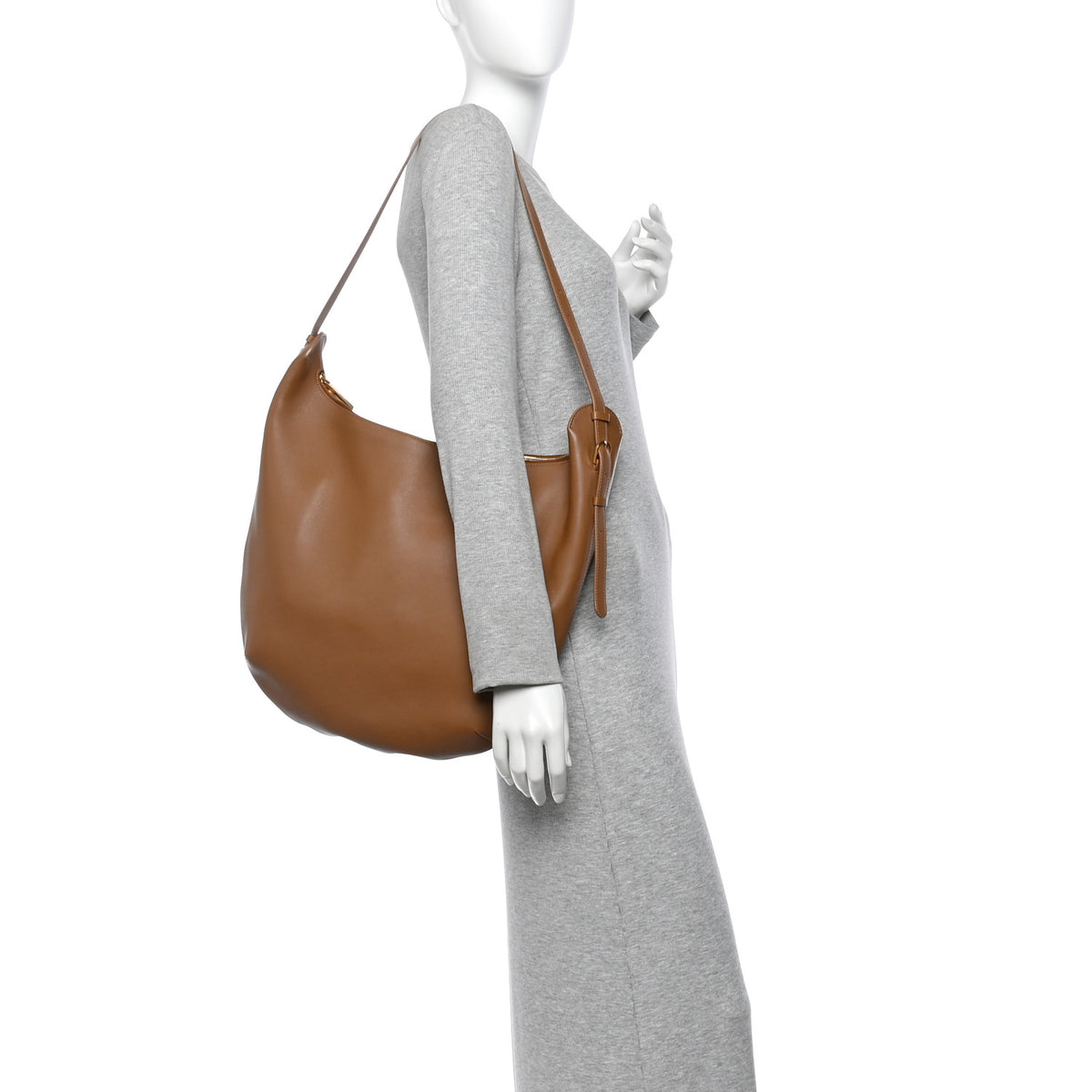 The Row Calfskin N/S Allie Bag Camel 2 of 9