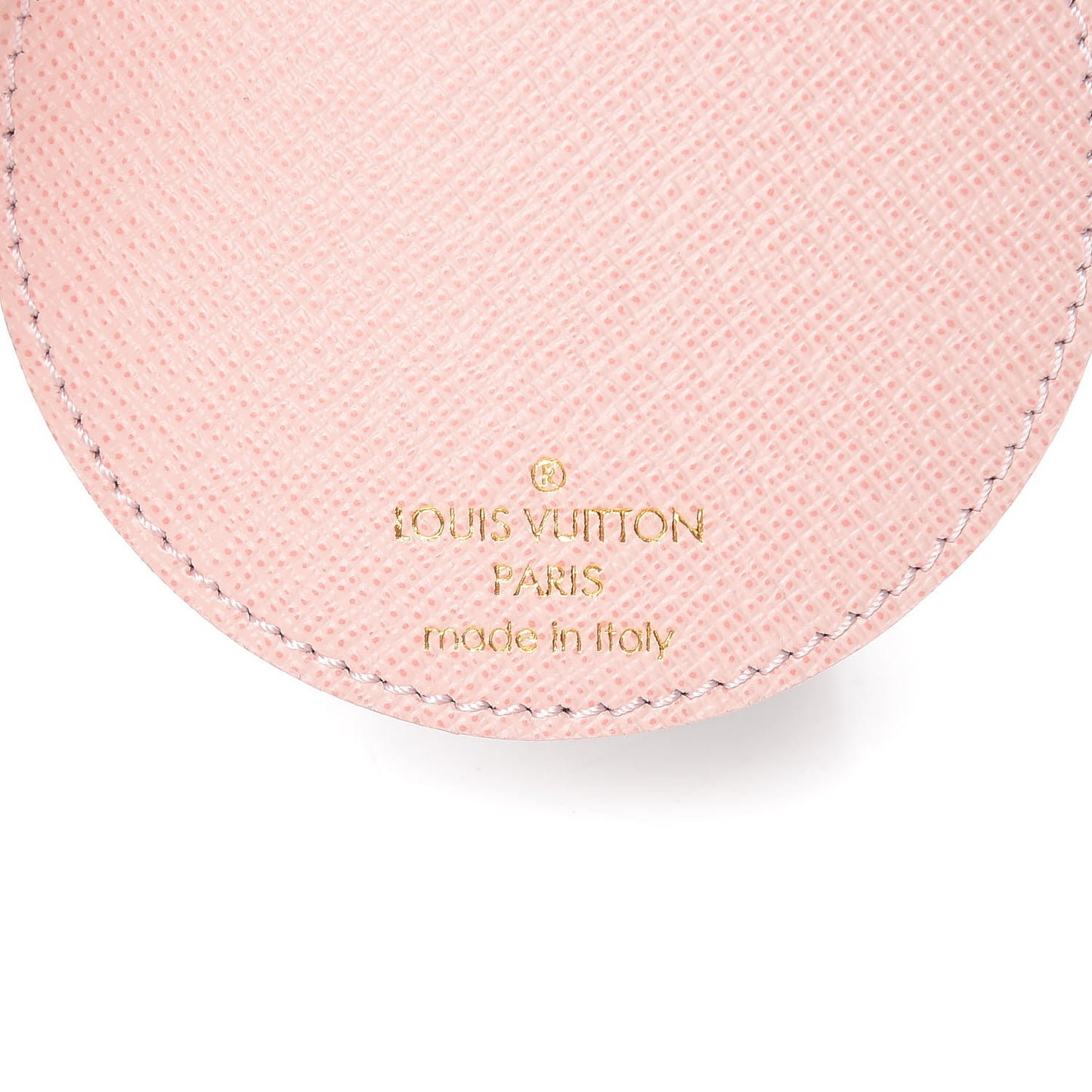 Monogram LV Mirror Bag Charm Key Holder Rose Ballerine