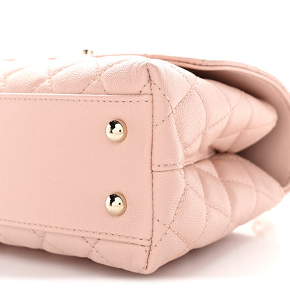 Chanel Caviar Quilted Mini Coco Handle Flap Pink 11 of 11