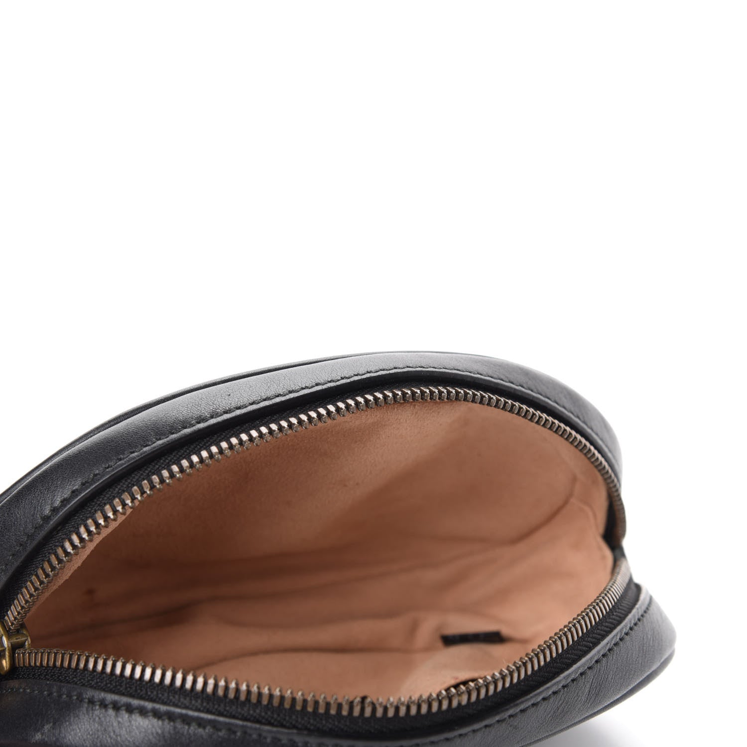 Gucci Calfskin Matelasse GG Marmont Belt Bag 75 30 Black 5 of 13