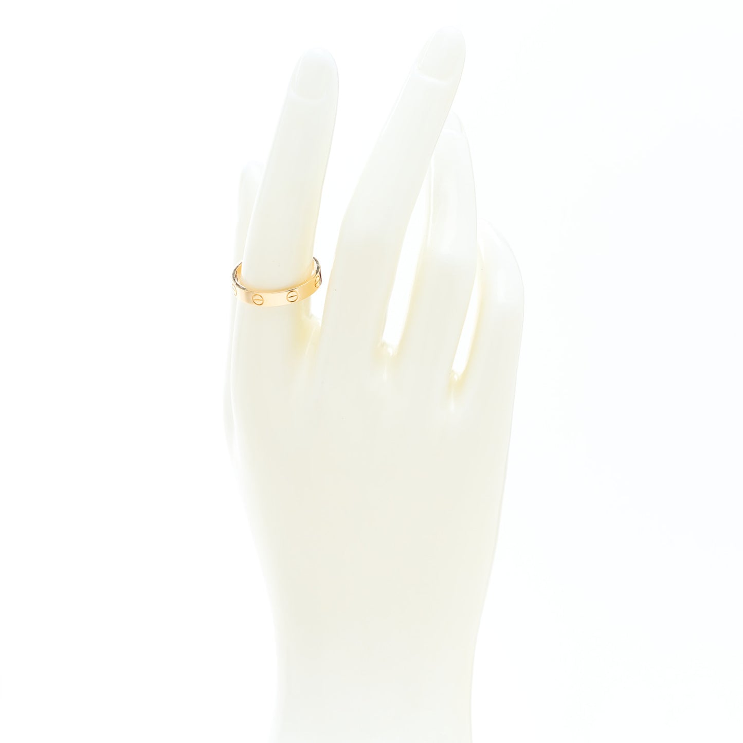 18K Yellow Gold 3.5mm LOVE Wedding Band Ring 57 8