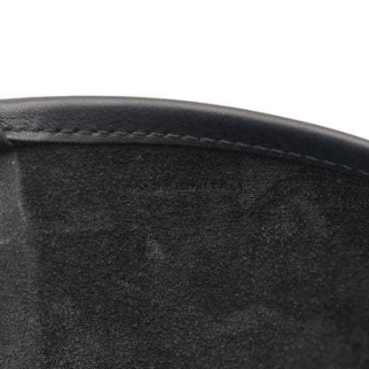 The Row Polished Saddle Calfskin Medium N/S Park Tote Black 7 of 12