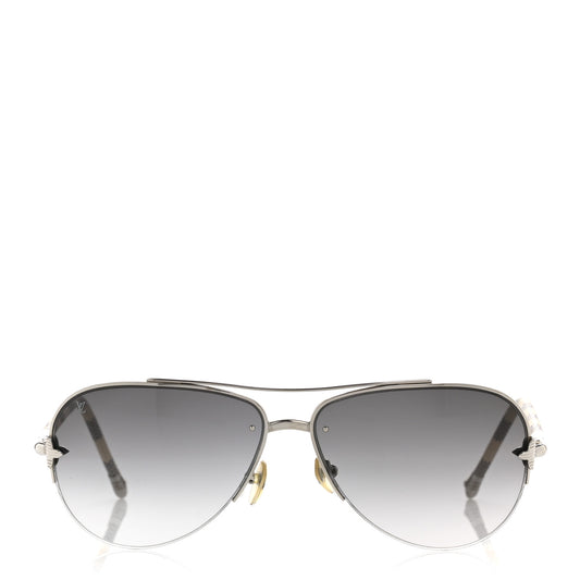 Damier Azur Petite Viola Pilote Aviator Sunglasses Z0570U