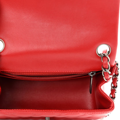 Chanel Lambskin Quilted Mini Square Flap Red 5 of 10