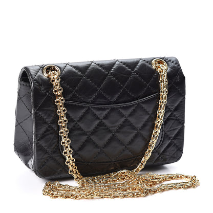 Chanel Aged Calfskin Quilted 2.55 Reissue Mini Flap Black 2 of 10