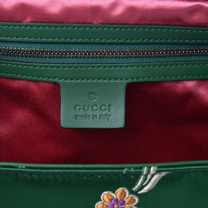 Gucci Jacquard Matelasse Floral Maxi GG Marmont Top Handle Shoulder Bag Green Multicolor 6 of 10
