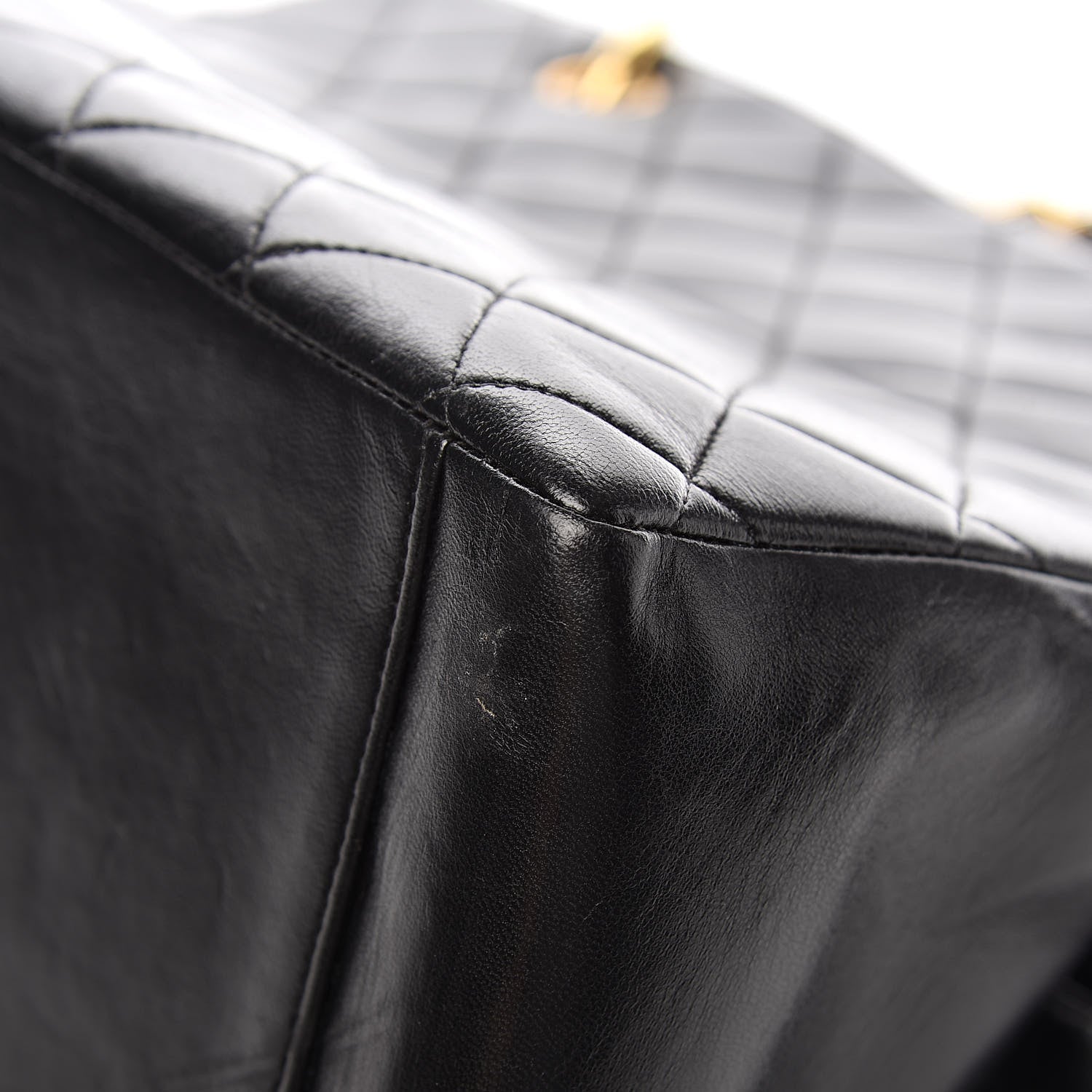 Chanel Lambskin Quilted Grand Shopping Tote GST Black 13 of 15
