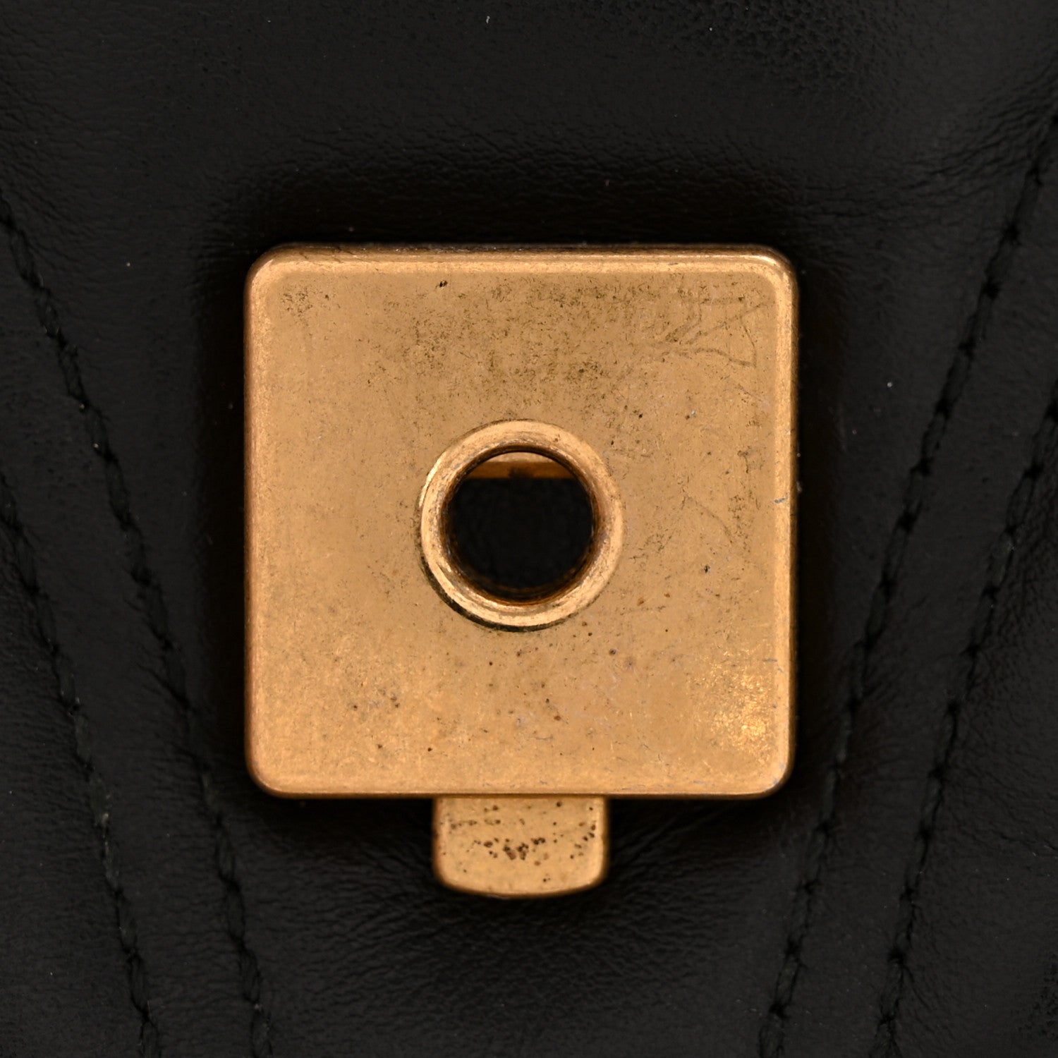 Gucci Calfskin Matelasse Small GG Marmont Shoulder Bag Black 11 of 11