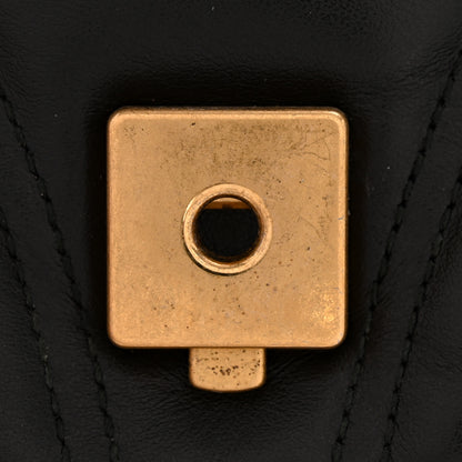Gucci Calfskin Matelasse Small GG Marmont Shoulder Bag Black 11 of 11